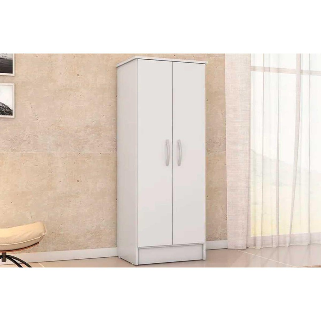 Armário Multiuso Sala Viena c/ 2 Portas Branco - Demóbile