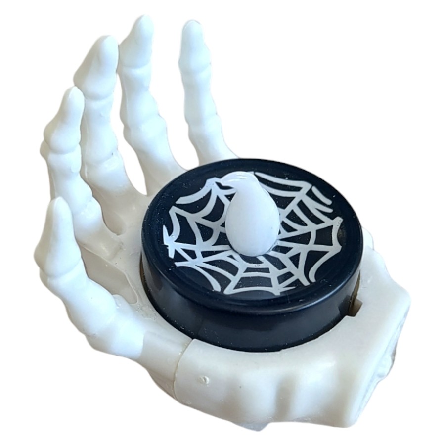 Vela Led - Mão Caveira Preto - 5x4cm - 1 unidade - Rizzo - Rizzo
