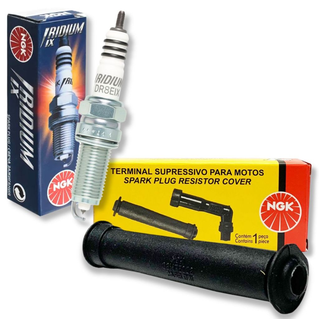 Vela Iridium e Cachimbo Xre 300 / Cb 300 Até 2012 Ngk