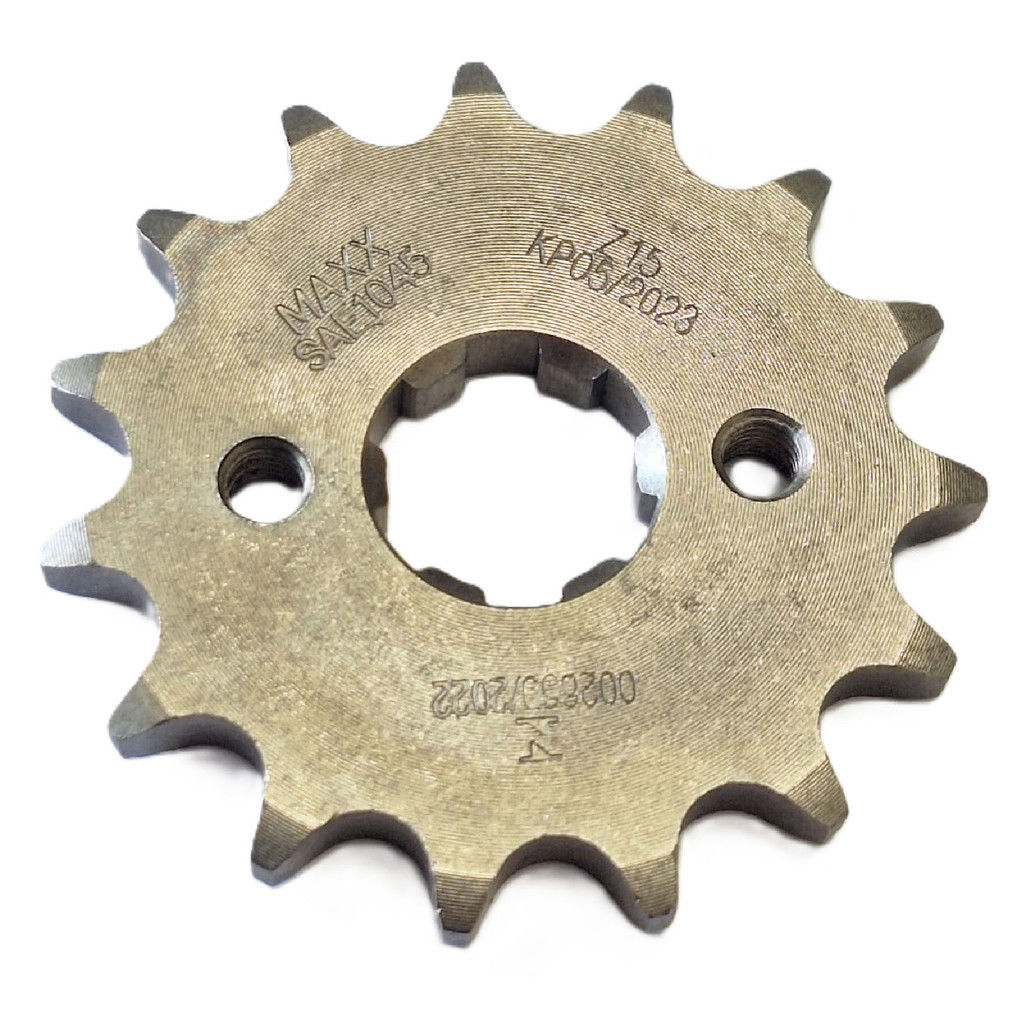 Pinhão 15 Dentes Cg 150 Fan / Cg 150 Titan / Nxr 150 Bros Aço 1045