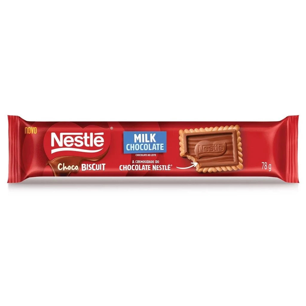 Biscoito Choco Biscuit Ao Leite 78g Nestlé