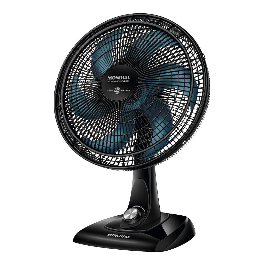 Ventilador De Mesa Mondial - 06 Pás - Vsp-40-ap Vent 40cm Vsp-40-ap 220v/60hz Super Power