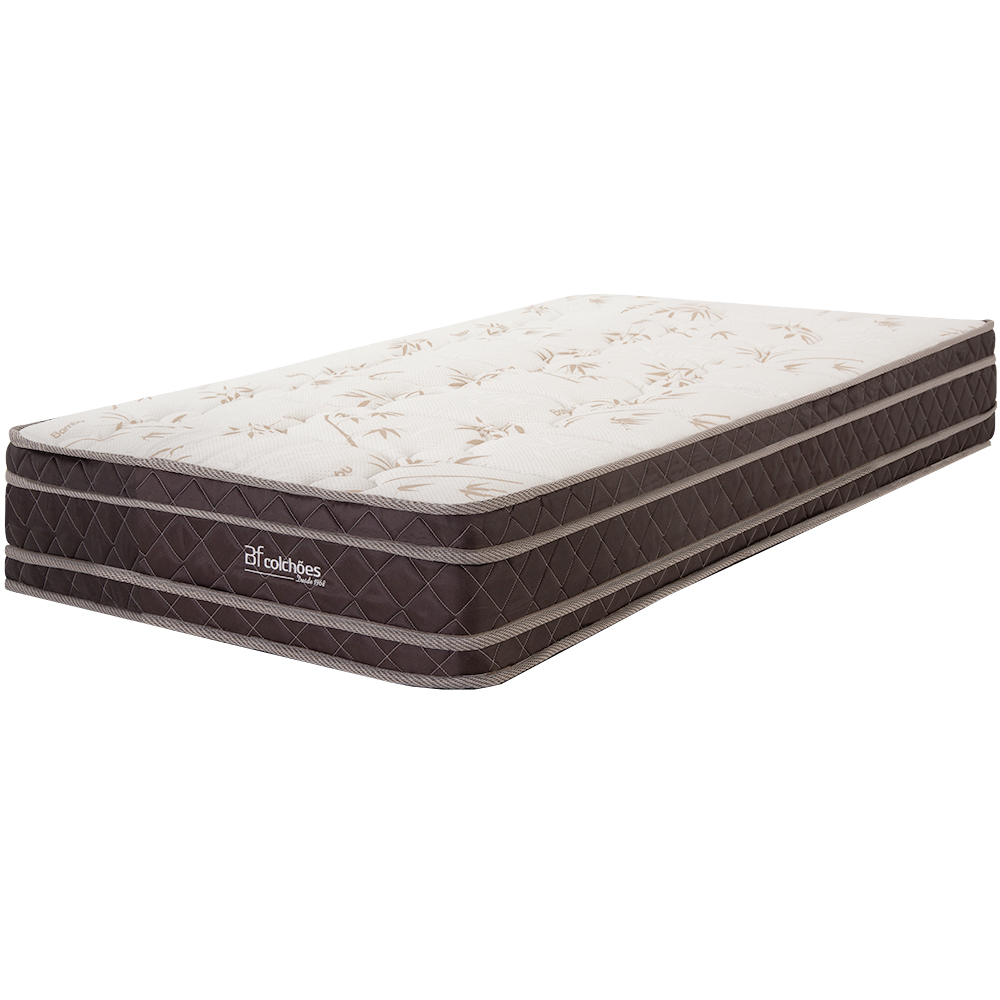 Colchão Solteiro 100% Espuma Dupla Face Antialérgico 88x188x22cm BF Colchões