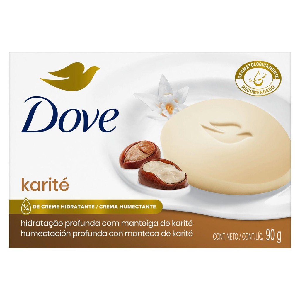 Sabonete em Barra Dove Karité e Baunilha 90g