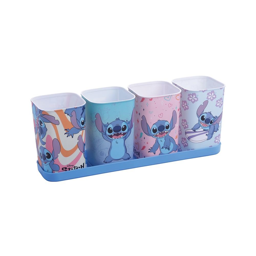 Porta Caneta Lápis com Bandeja Personagens Plasútil