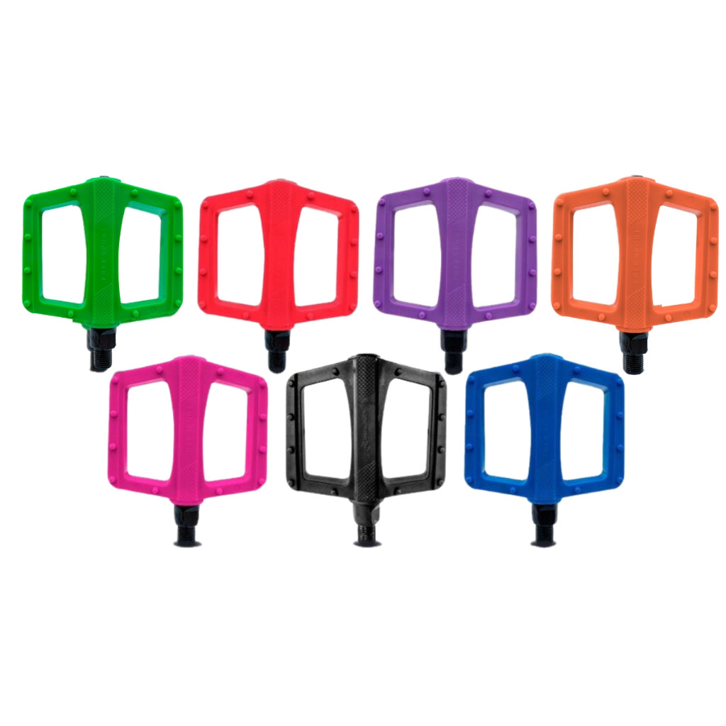 Pedal Plataforma 9/16 Nylon Rosca Grossa C/ Refletor