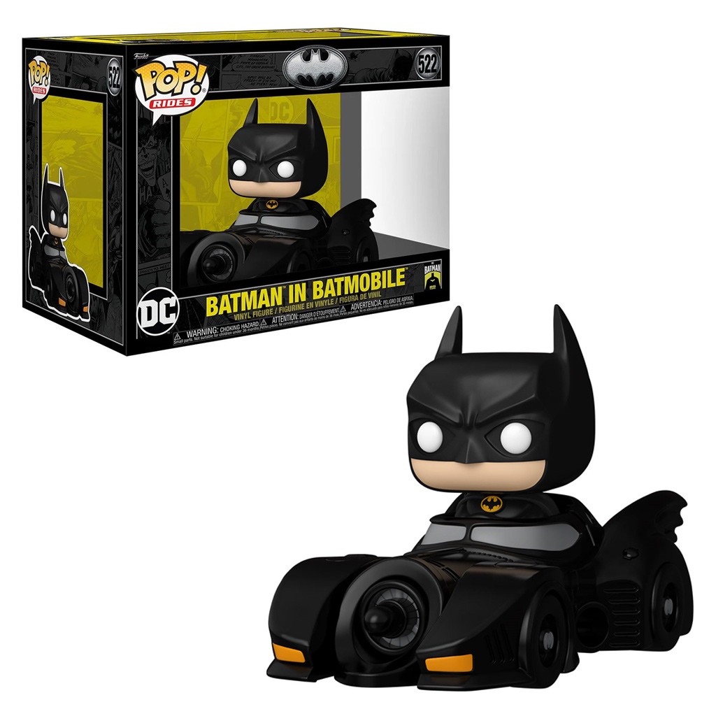 FUNKO POP RIDES BATMAN 85TH ANNIVERSARY - BATMAN IN BATMOBILE 522 NOVO ORIGINAL