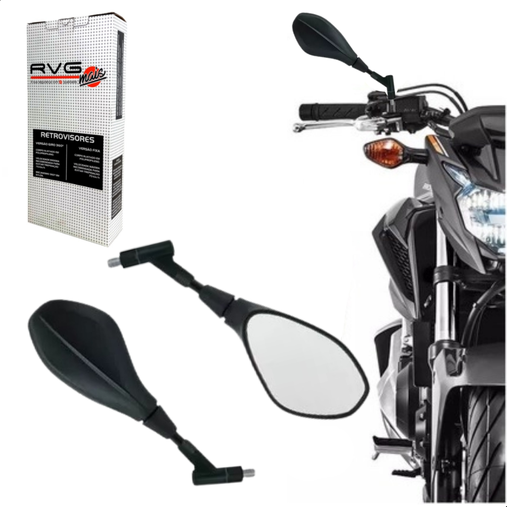 Retrovisor Bmw F800 Giro 360 Lente Convexa
