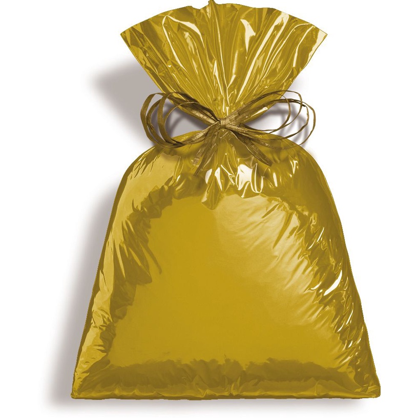 Saco Metalizado Dourado 50x70cm - 25 unidades - Cromus