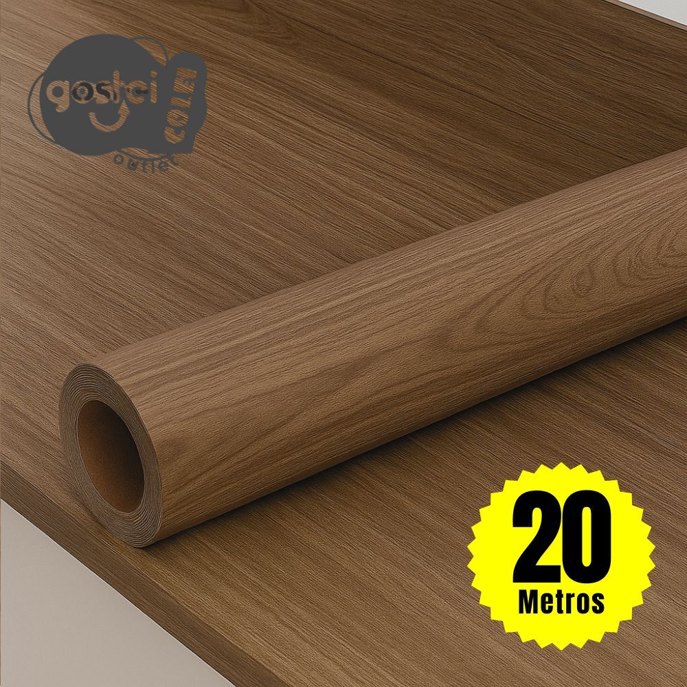 Papel de Parede PREMIUM Rolo 5 Metros Autoadesivo Imitação Madeira Salas e Quartos 5m x 45cm