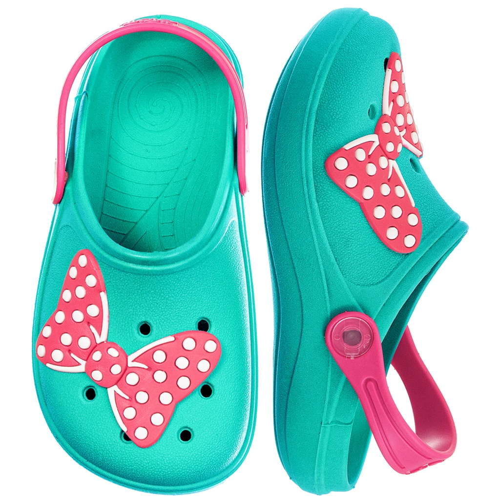 Babuche Infantil Sandália Feminina Menina Bebe Criança Calce Fácil Antiderrapante Borracha Minnie Disney Colorido Moda