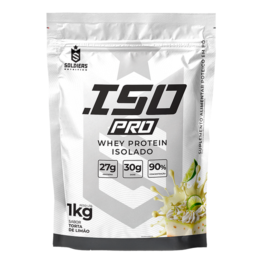 ISO PRO Whey Protein Isolado 1kg Soldiers Nutrition Suplemento Proteína Muscular