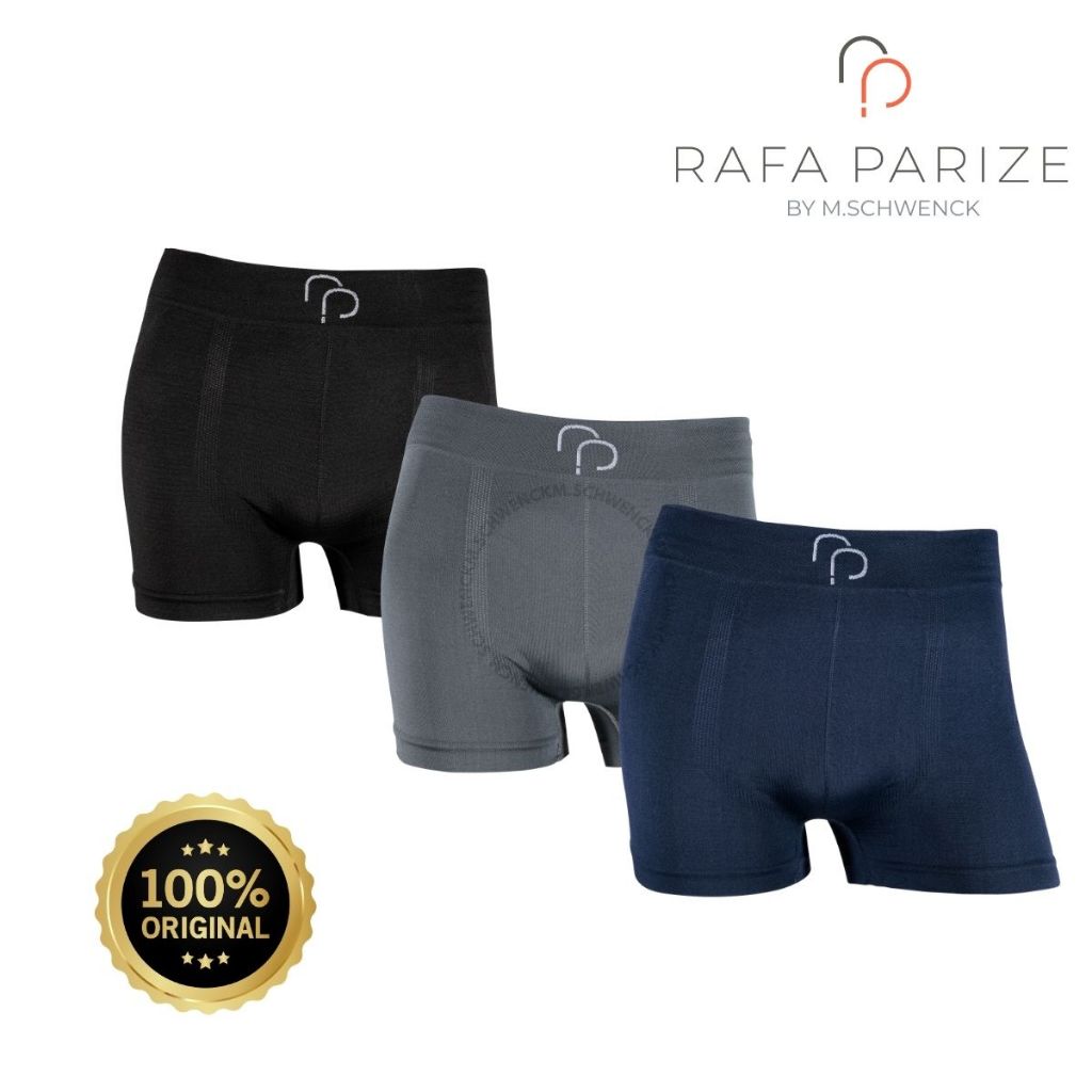 Kit 3 Cueca Masculina Boxer Sem Costura Microfibra Rafa Parize