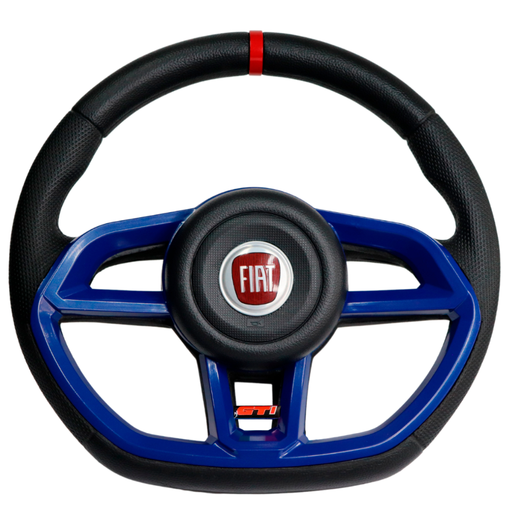 Volante Esportivo Gti Logo Vermelho Anel Vermelho Uno Fire Palio Siena Punto marea brava Fiorino