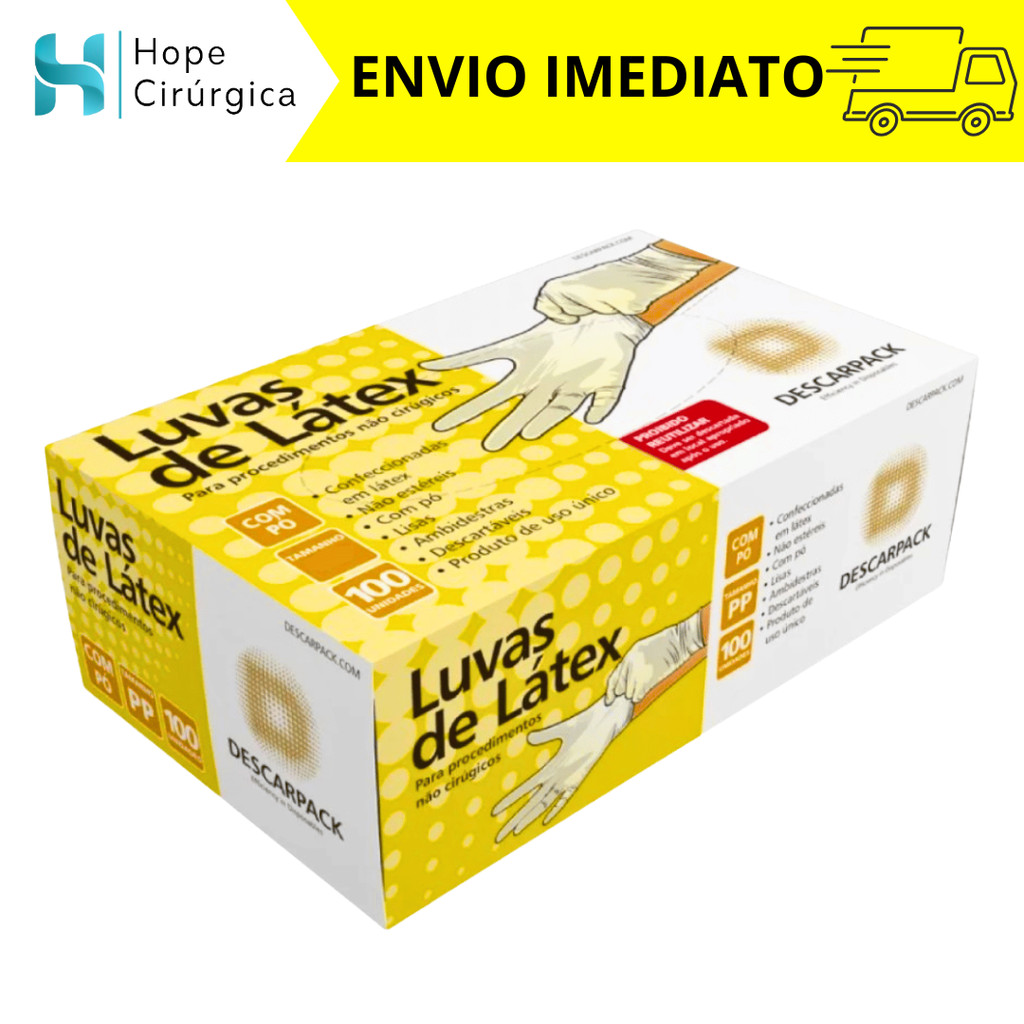 Luva Látex Com Pó - Descarpack Profissional