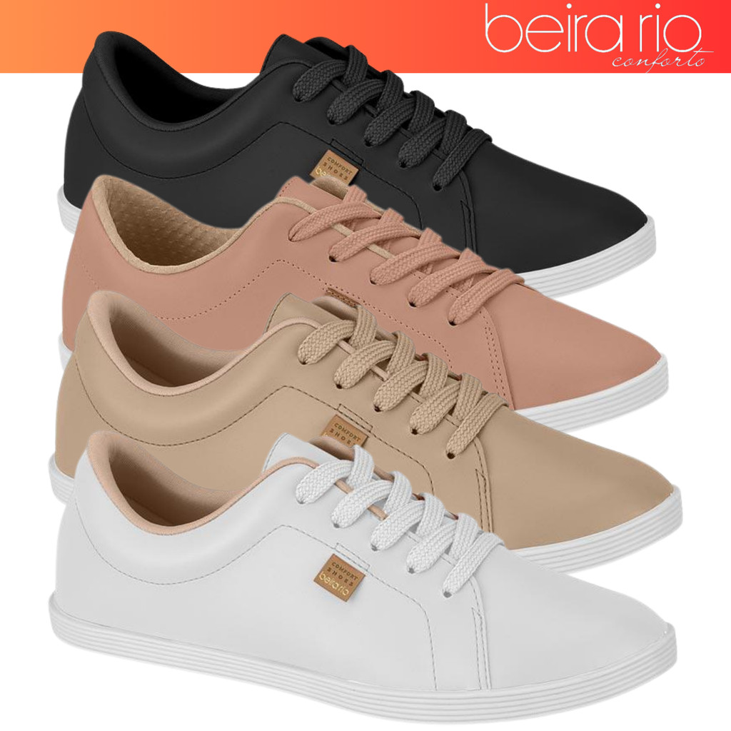 Tenis Feminino Beira Rio Basico Delicado Trabalho Confortavel