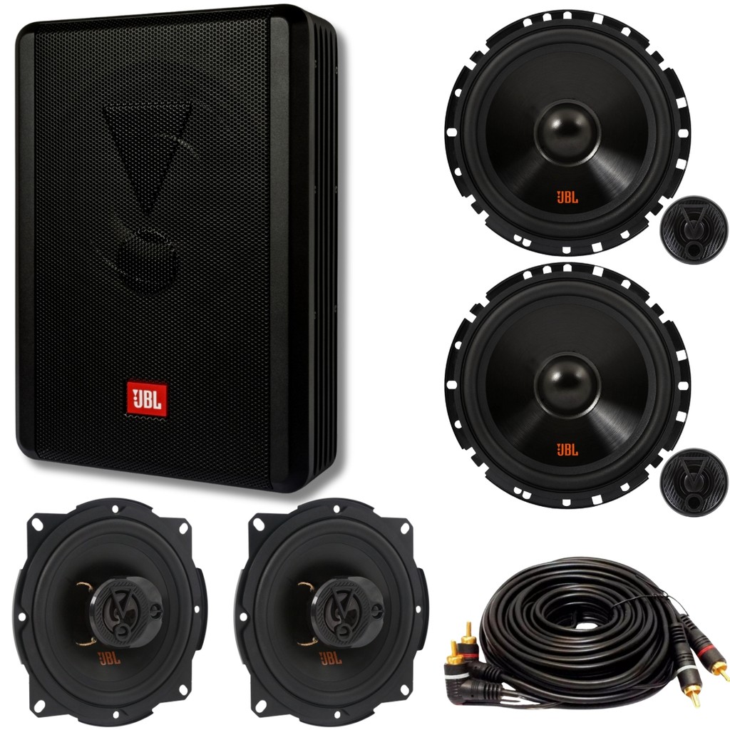Subwoofer Jbl Sw8ams + Kit 2 Vias + Falante 5 Pol 110w E Rca