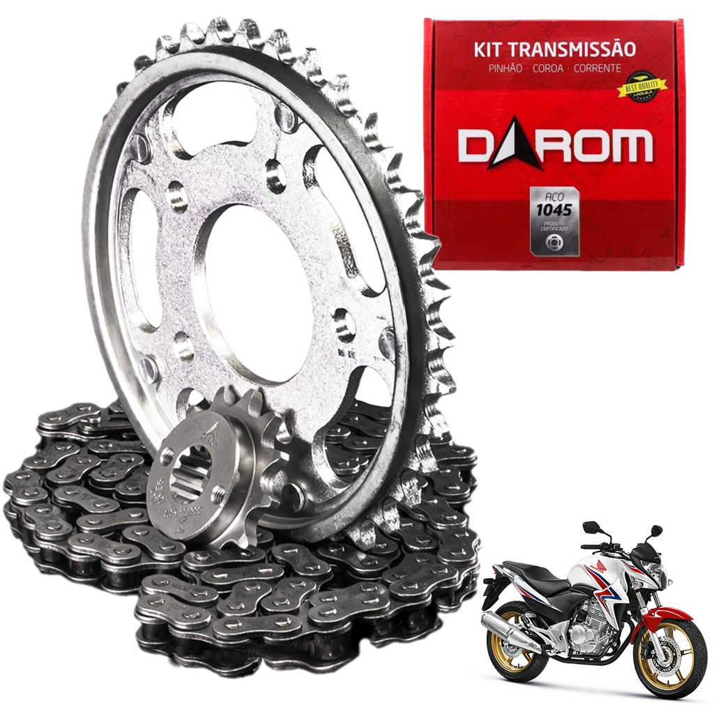Kit Relação Cb 300r 2009 2010 2011 2012 2013 2014 2015 Darom