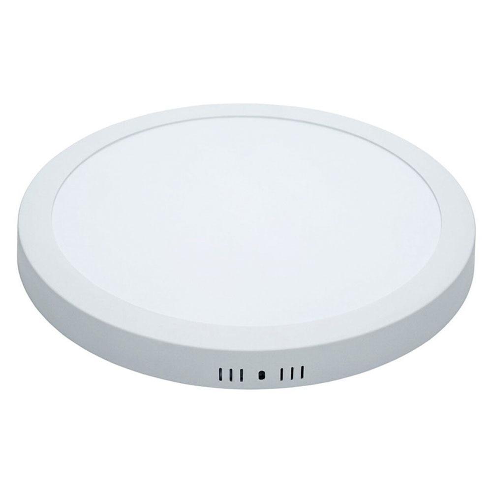 Painel Plafon LED de Sobrepor 29,4 cm Modaza Redondo 24W, Branco Frio 6500K