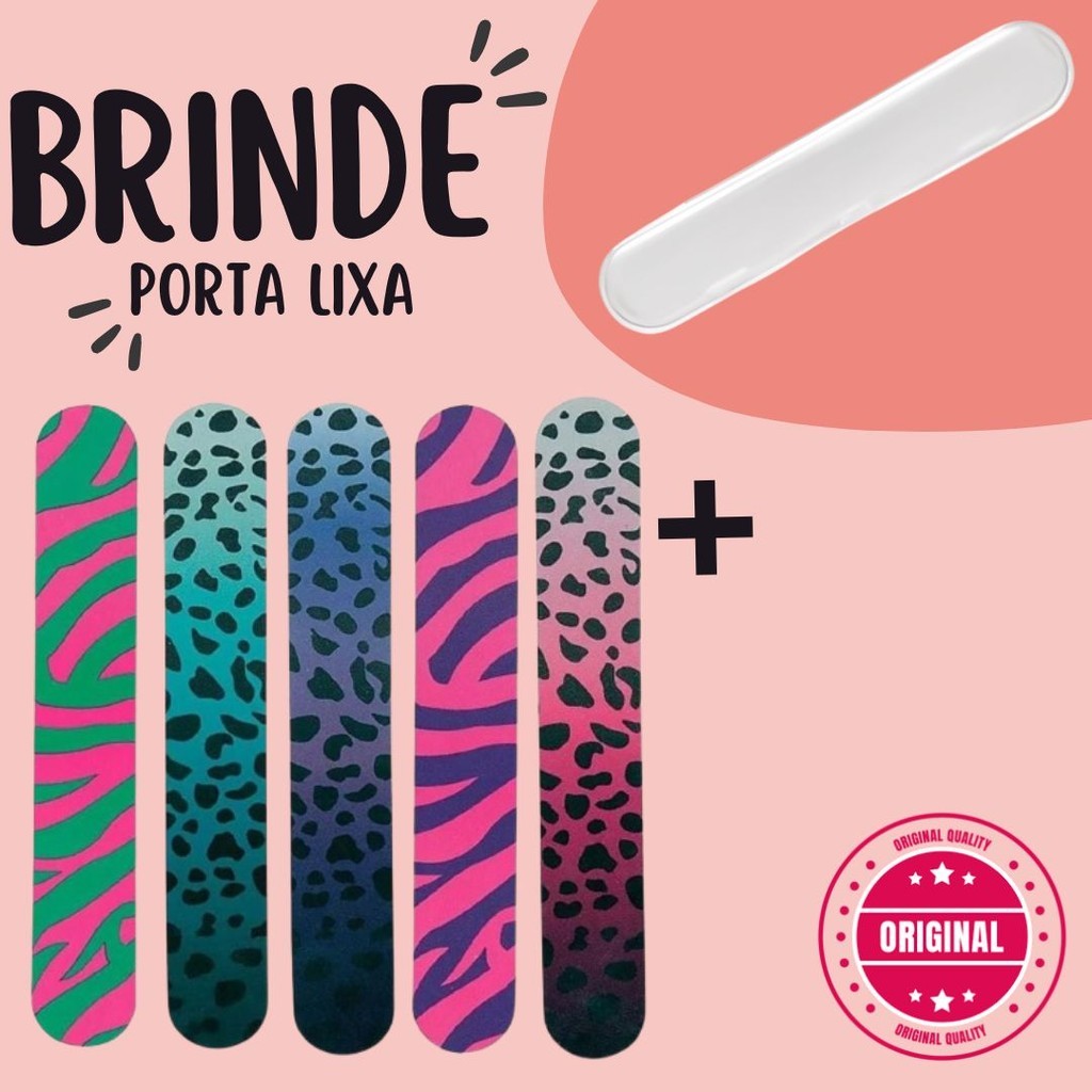 Kit Lixa Mundial + Porta Lixa – Praticidade e Cuidado com Suas Unhas CORES SORTIDAS
