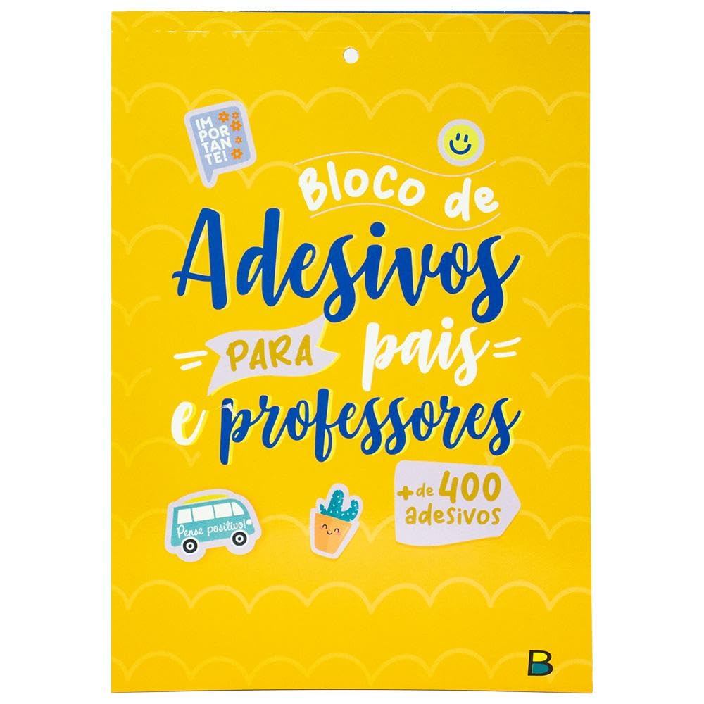 Bloco de Adesivos para Pais e Professores Amarelo | Brochura