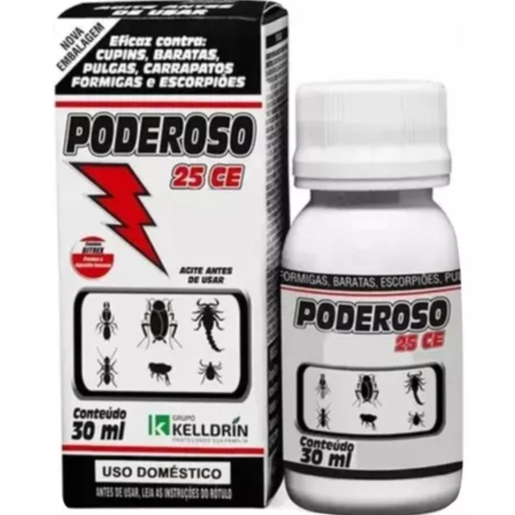 Veneno Aranhas Escorpiao Baratas Formigas Kelldrin Poderoso 25 30ml