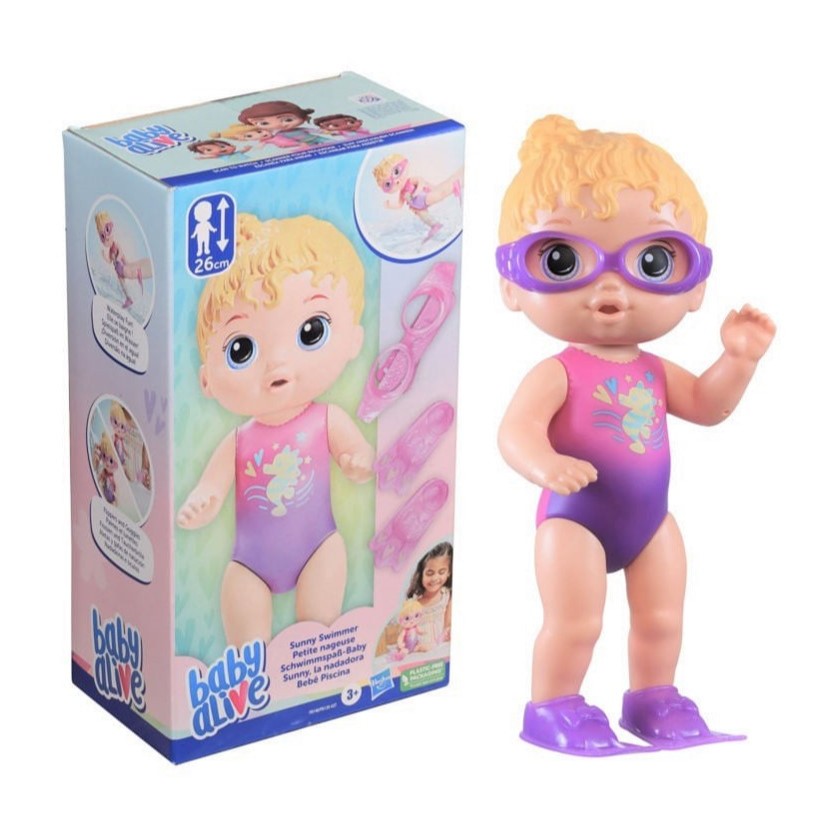 Boneca Baby Alive Bebê Piscina Loira - Hasbro