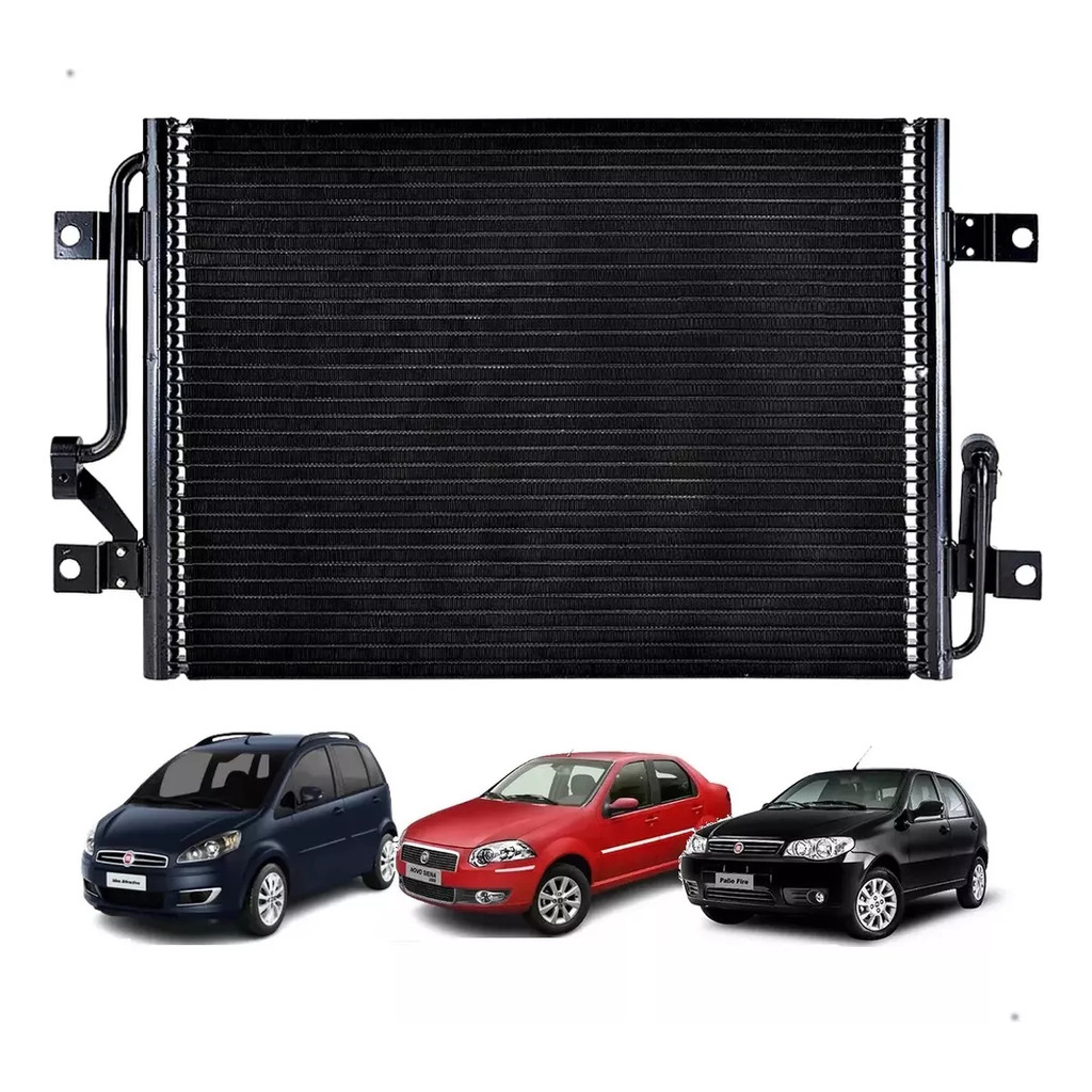 Condensador Fiat Palio Siena 96 / 08 Idea 1.4 Fluxo Paralelo