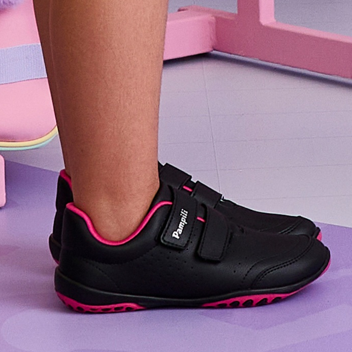 Tênis Infantil Feminino Meninas Honey Escolar  Pampili