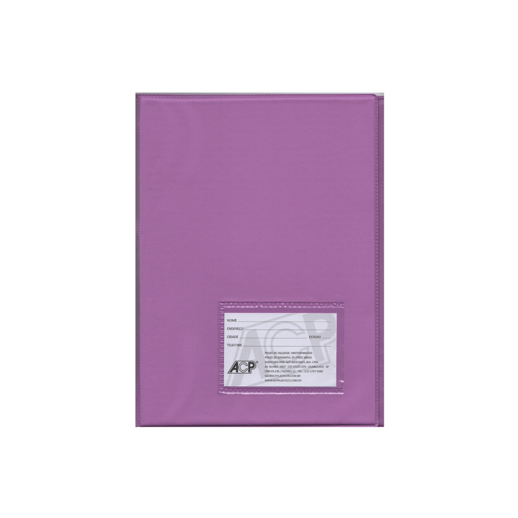 Pasta Catálogo Meio Oficio (PEQUENA) 10 Envelopes 190X250mm Roxa