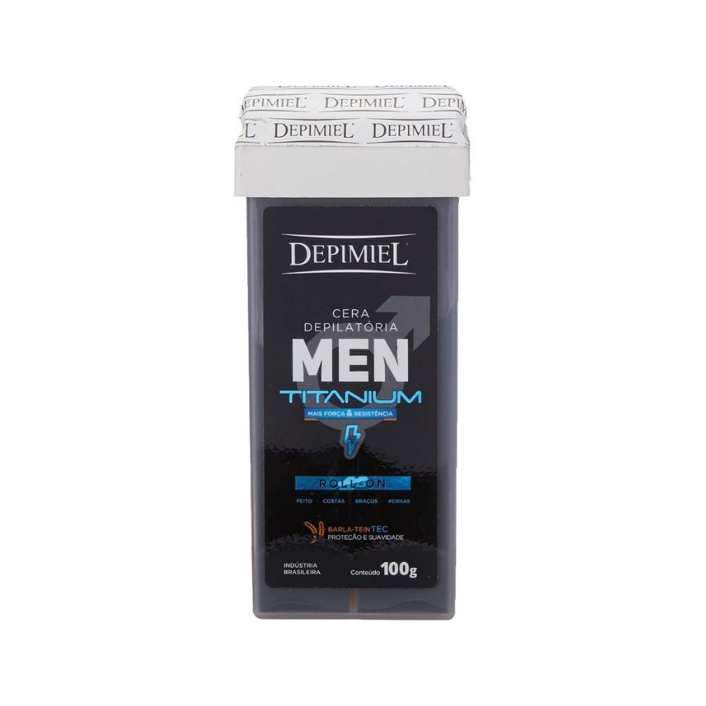 Cera Depilatória Roll On Depimiel Men Powerfull Refil 100G