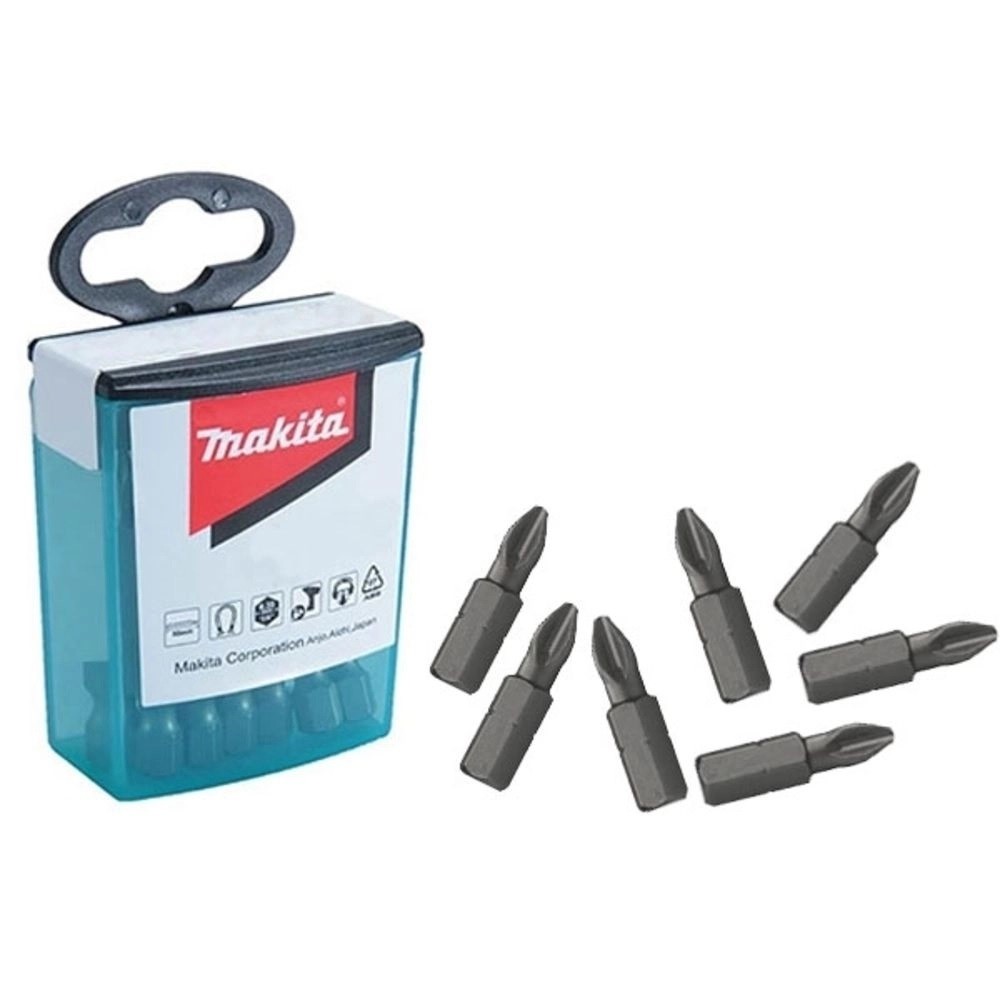 Ponta Magnética Makita Bits Phillips PH1 25mm Pote com 25 unidades