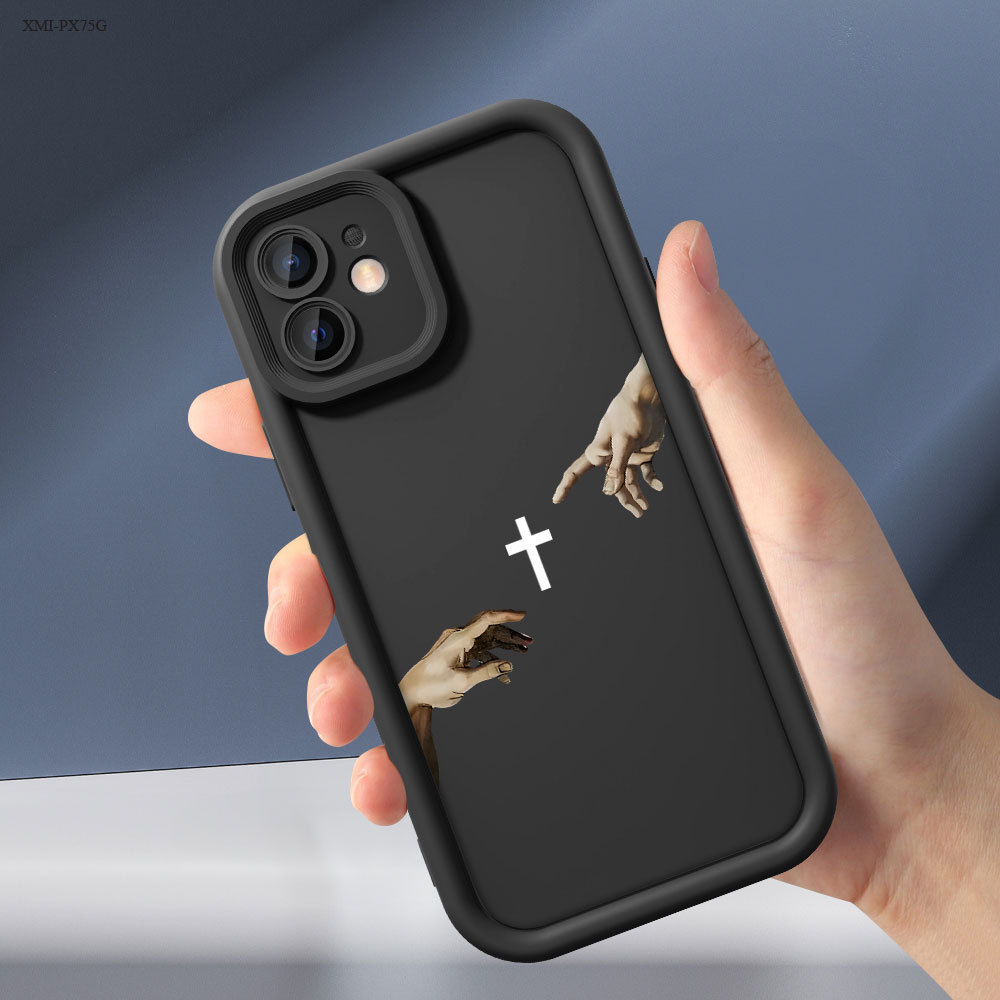 Capinha Jesus Anti-queda Macia Silicone Preta Para Xiaomi Poco X7 X6 X5 X3 Pro NFC GT 4G 5G Capa TYB7528