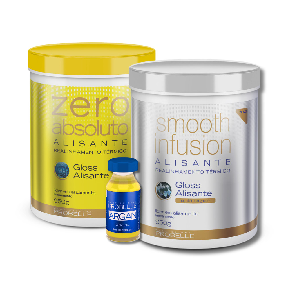 Kit 2 BTX: Zero Absoluto + Smooth Infusion 950G + óleo 100ml Probelle