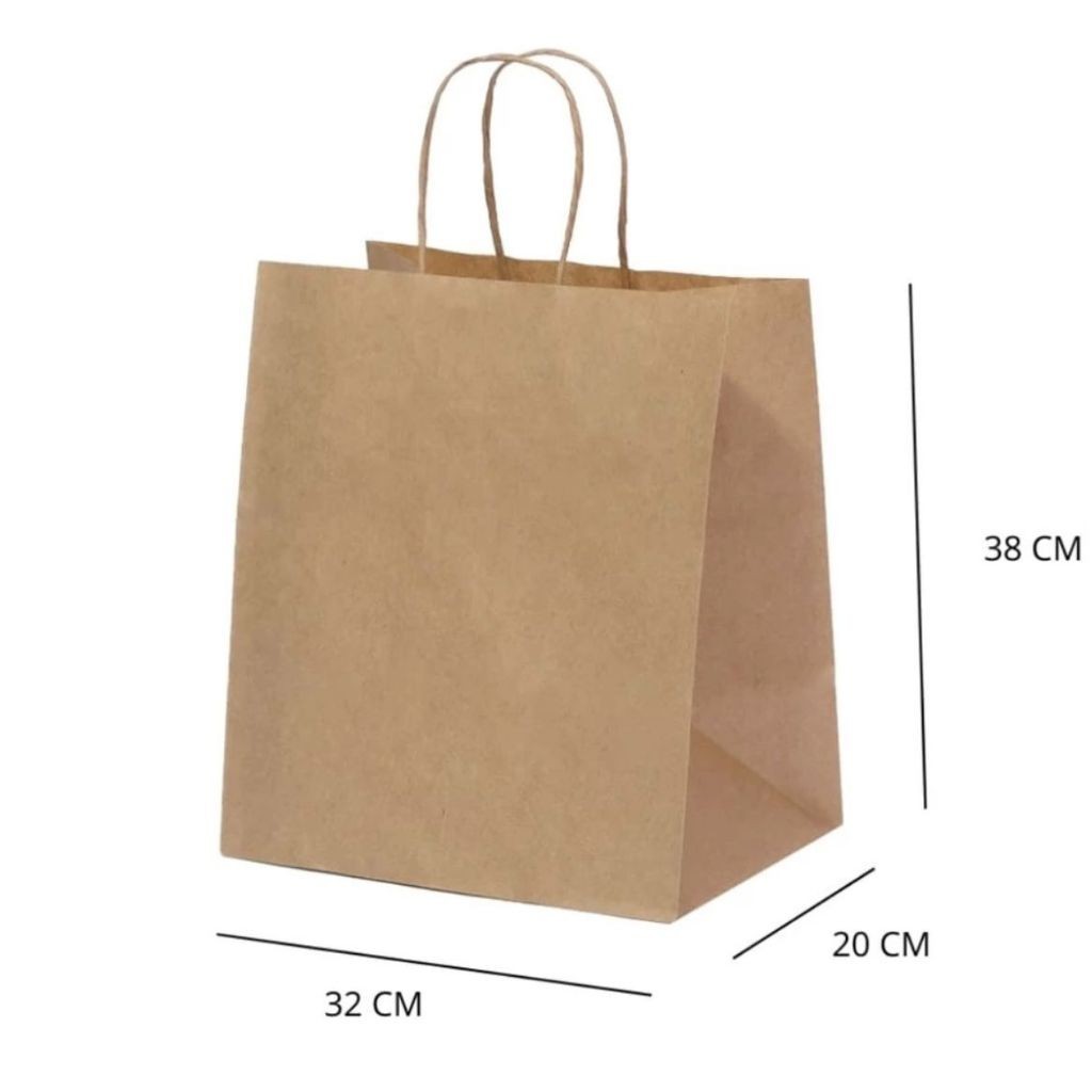 10~50 SACOLA KRAFT  32 X 20 X 38  (LC)  - REF:5447