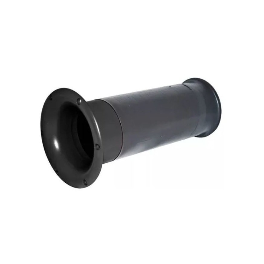 Aero Duto Profissional 3 Polegadas Preto Kit C/ 2 Peças