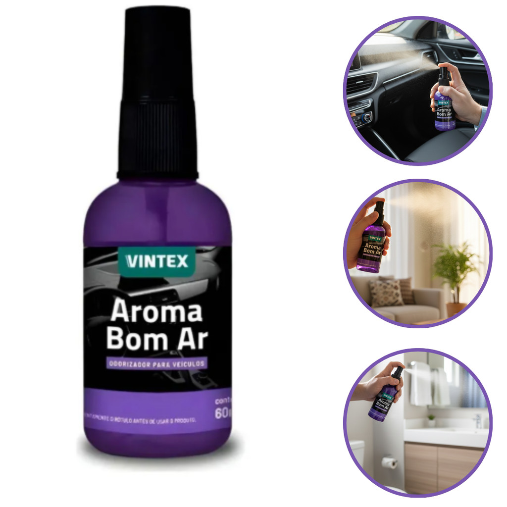 Aromatizante Automotivo Bom Ar Spray Odorizador Vonixx Vintex
