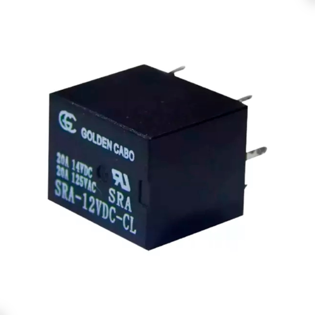 Kit 20 Unidades - Rele Auxiliar Universal 5 Pinos Terminais Automotivo 12v 20a