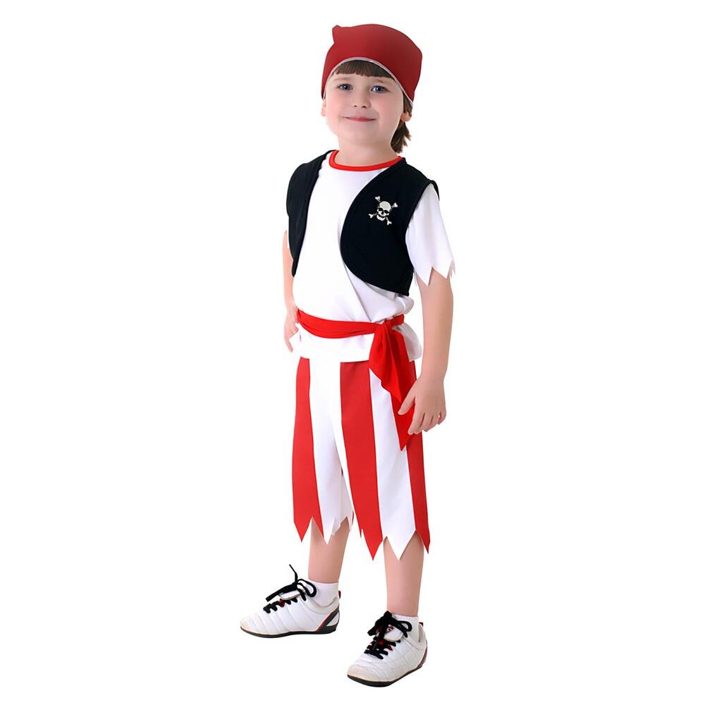 Fantasia Infantil Pirata Com Bandana E Colete - Abrakadabra
