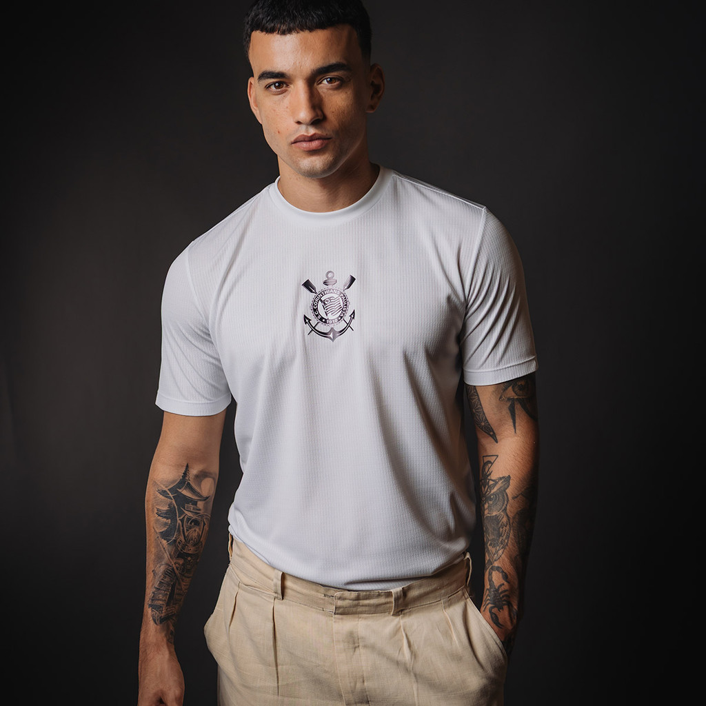 Camisa Corinthians Urban Branca Masculina Oficial