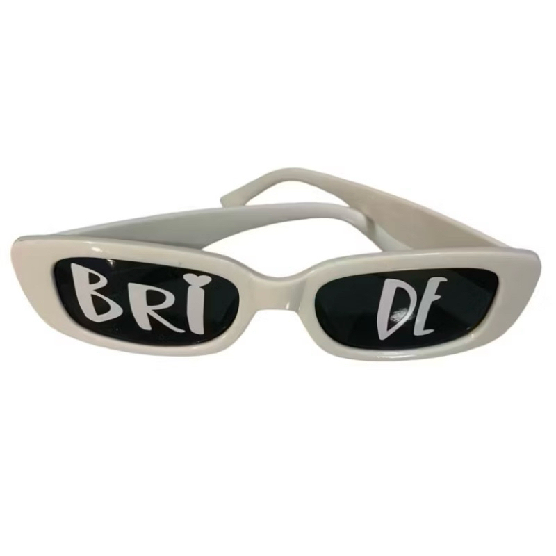 1 Oculos Bride Branco Personalizado Despedida Chá De Lingerie