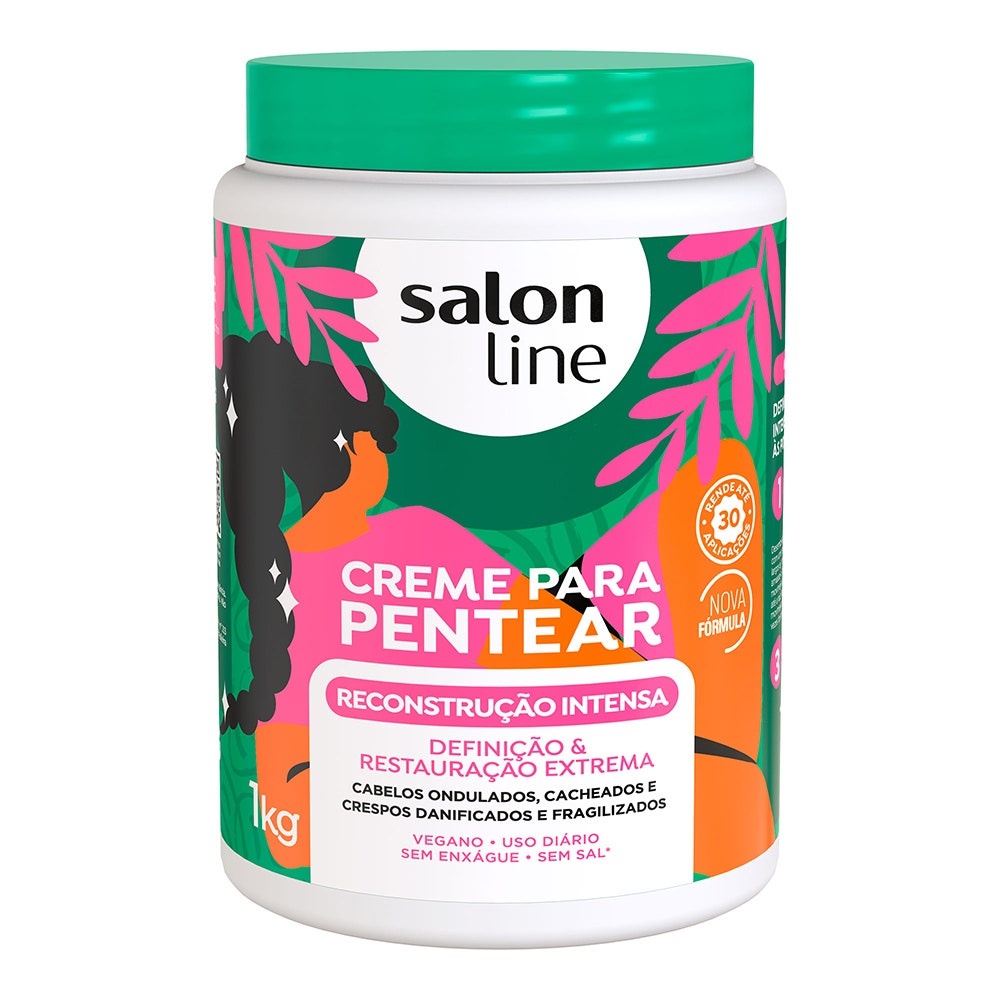 Creme Para Pentear Salon Line Reconstrução Intensa 1Kg