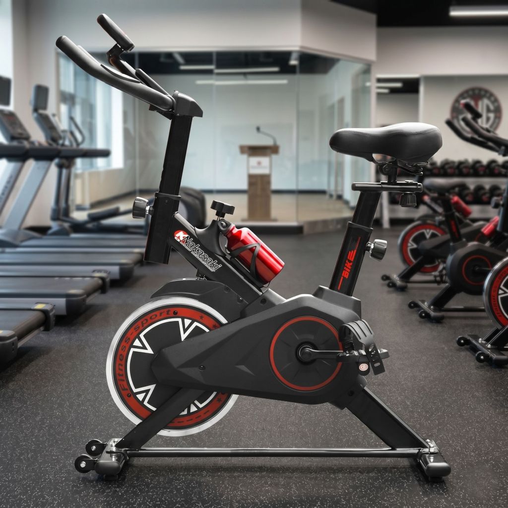 Bicicleta Ergométrica Spinning Profissional Alta Resistência Silenciosa Ajustes Personalizáveis