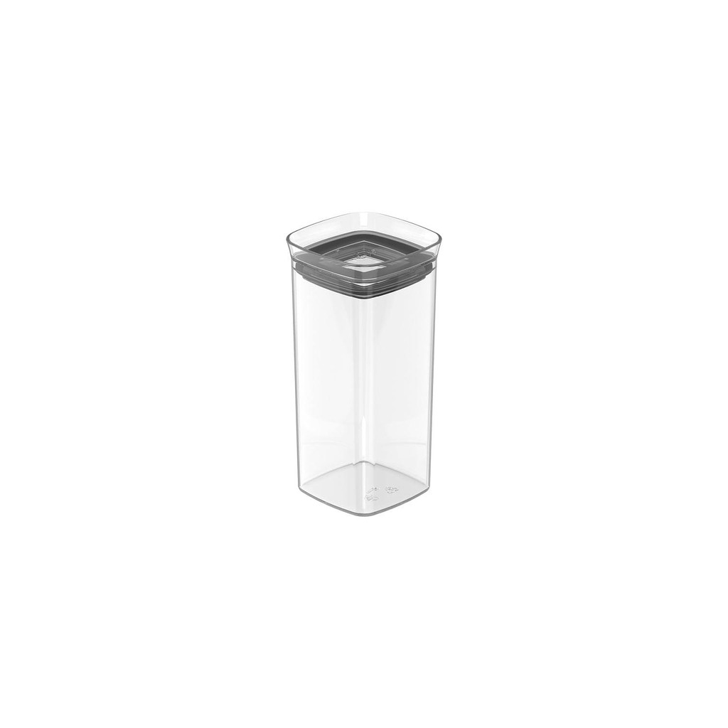 Pote hermético quadrado  Ou 340ml Linha Block para temperos chás