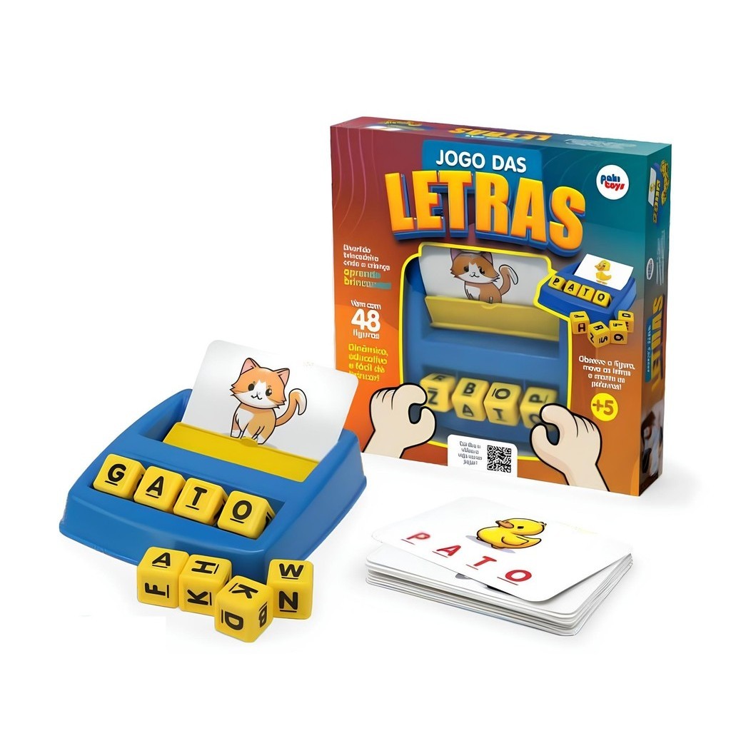 Jogo das Letras - Brinquedo Educacional Pakitoys