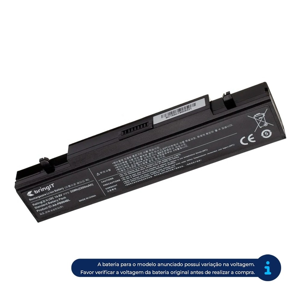 Bateria para Notebook Samsung Np Series NP-RV411-AD2BR 14.8V