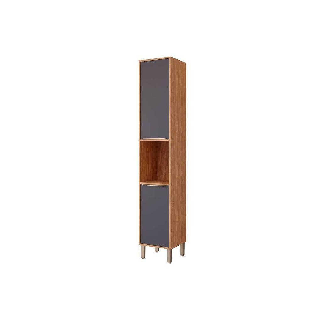 Paneleiro de Cozinha Modulado Esplêndida c/ 2 Portas 37cm Freijo/Titanium - MGM