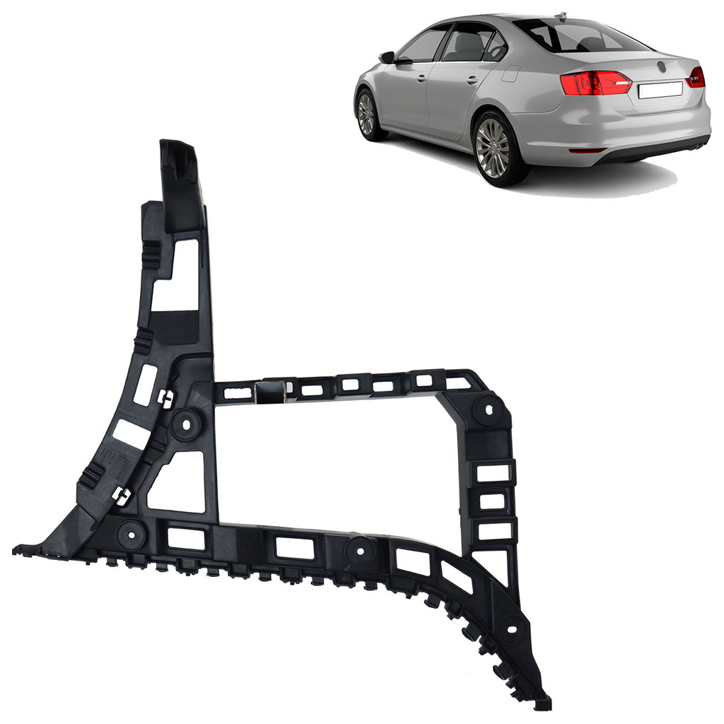 Suporte Parachoque Traseiro Jetta 2011 2012 2013 2014 Preto Liso