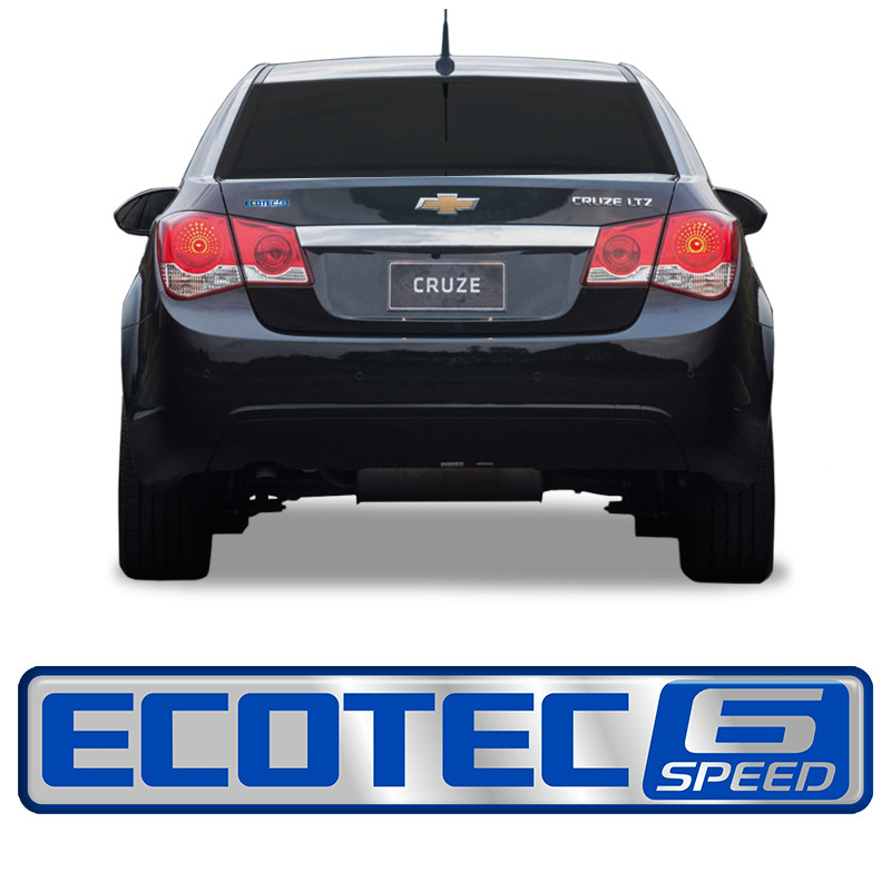 Emblema Ecotec 6 Speed Cruze 2012/ Adesivo Traseiro Resinado