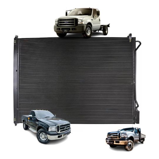 Condensador Ar Ford F250 / F350 / F4000 Fluxo Paralelo